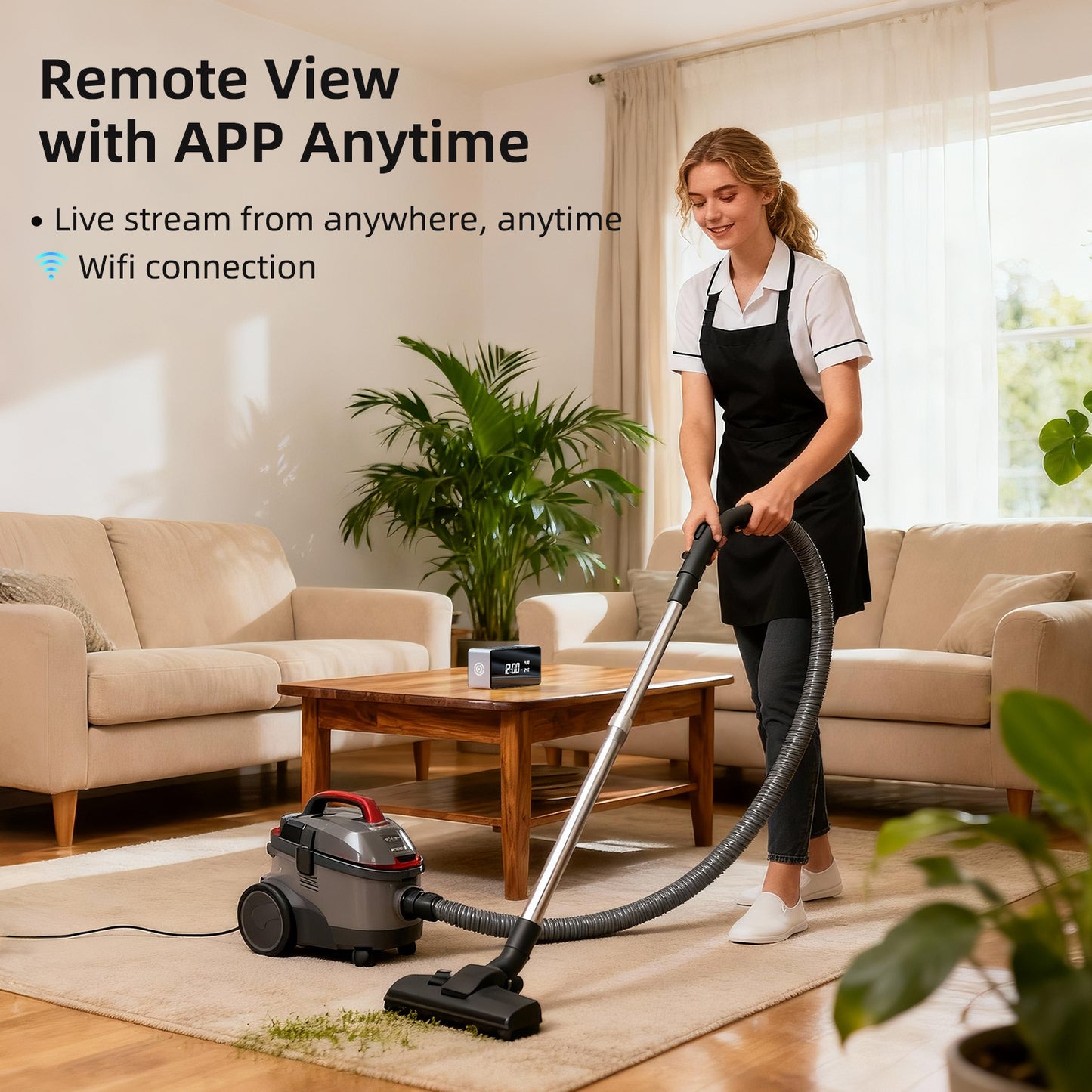 Hidden Camera Clock 1080P HD Mini Spy Camera for Indoor, Room, Home