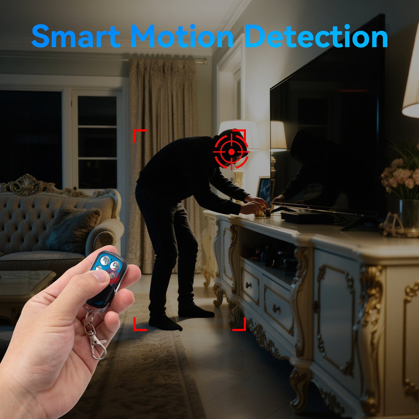 4K Invisible Spy Camera, Mini Hidden Camera, Micro Nanny Cam with Microphone / 64GB / Long Battery Life (Motion Detection)