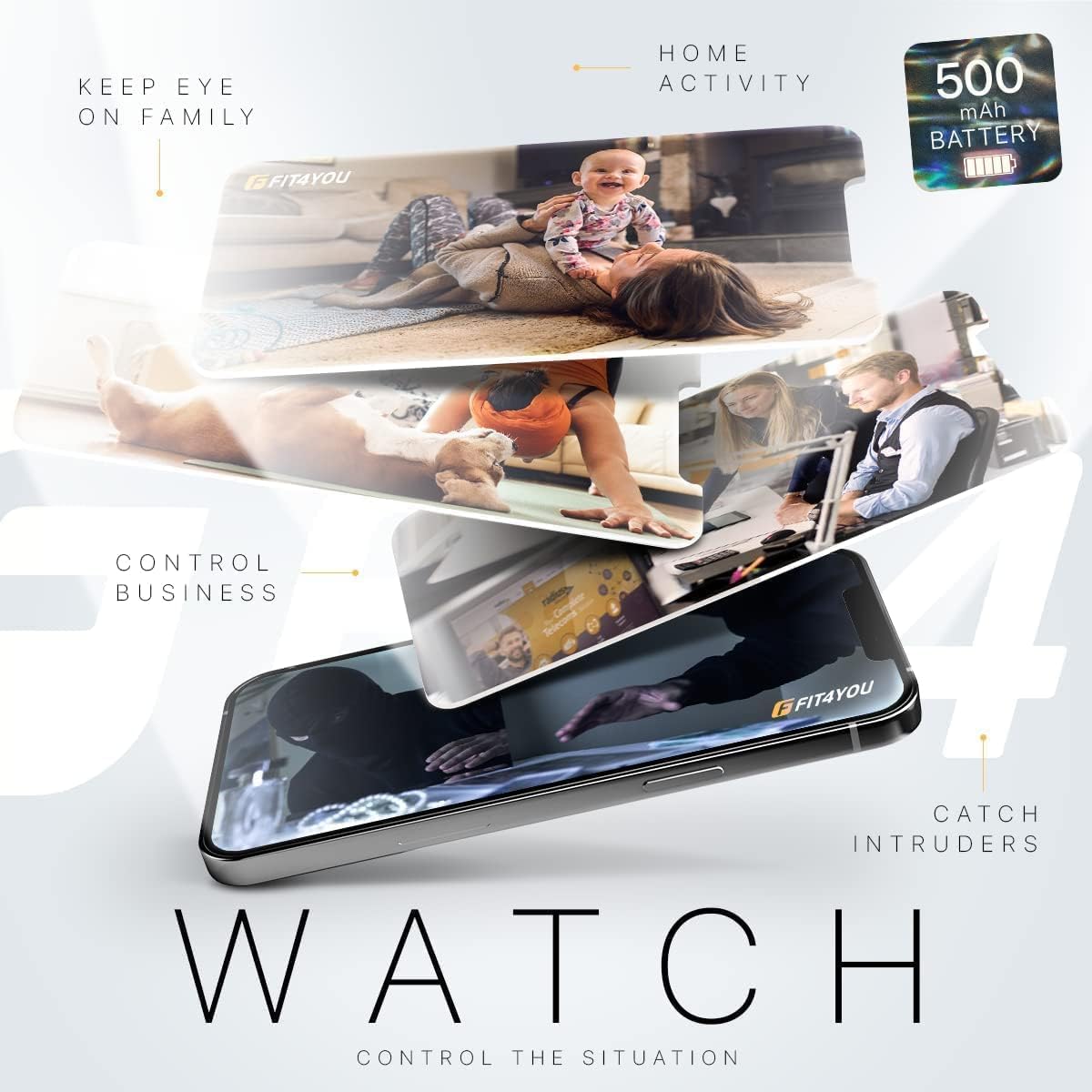 1080P Wireless Cameras Mini Small Security Wall Outlet WiFi Camera Indoor Camera for Home Security【Upgraded】