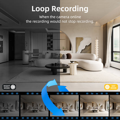 Hidden Camera Clock 1080P HD Mini Spy Camera with Rotated Frame for Bedroom, Home, Office