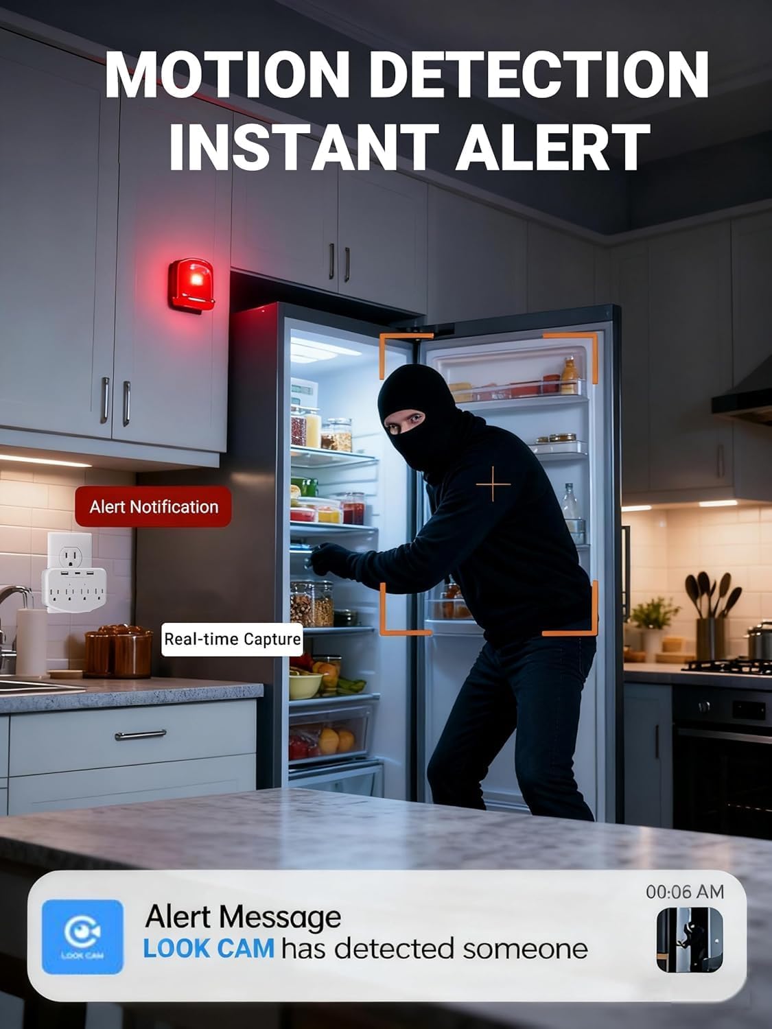 1080P Wireless Cameras Mini Small Security Wall Outlet WiFi Camera Indoor Camera for Home Security【Upgraded】