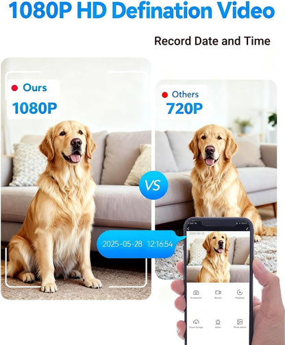 1080P Wireless Cameras Mini Small Security Wall Outlet WiFi Camera Indoor Camera for Home Security【Upgraded】